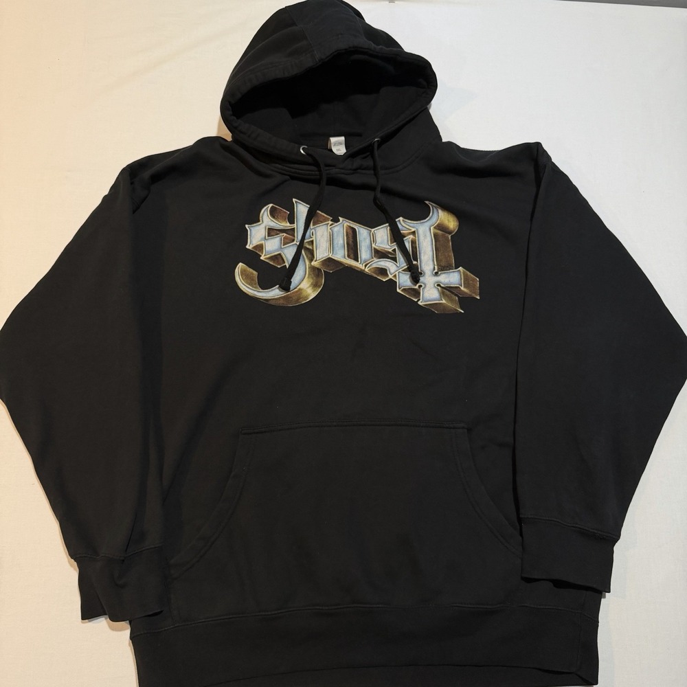 Ghost Band Official 2023 Papa Emeritus Gold Skull Pullover Hoodie 2XL⁠